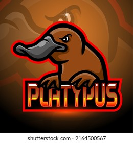 Platypus esport Logo-Maskottdesign