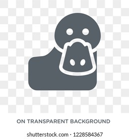 Platypus icon. Trendy flat vector Platypus icon on transparent background from animals  collection. 