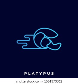 Platypus Illustration Vector Template, Suitable for Creative Industry, Multimedia, entertainment, Educations, Shop, and any related business