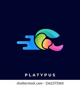 Platypus Illustration Vector Template, Suitable for Creative Industry, Multimedia, entertainment, Educations, Shop, and any related business