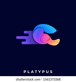 Platypus Illustration Vector Template, Suitable for Creative Industry, Multimedia, entertainment, Educations, Shop, and any related business