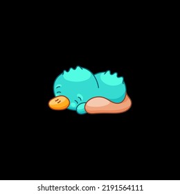 Platypus in Kawaii Style, cute Cartoon Character