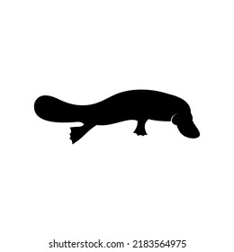 platypus logo abstract silhouette vector