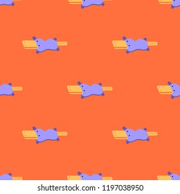 Platypus seamless pattern