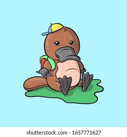 Platypus Want Go to School, Ilustración