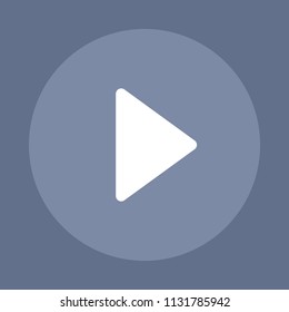Play - Action Glyph Icons. A simple vector icon.