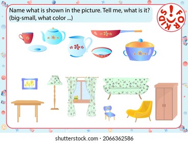 Play activities for children from 2 to 3 years old. Forest gnome. Children's vector template for educational books, developmental education.al education.