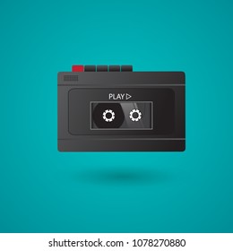 Play all you need. tape recorder design EPS 10 