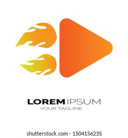 play app logo.vector play icon.video application icon template.application icon for digital.for media business logo.media play illustration 
