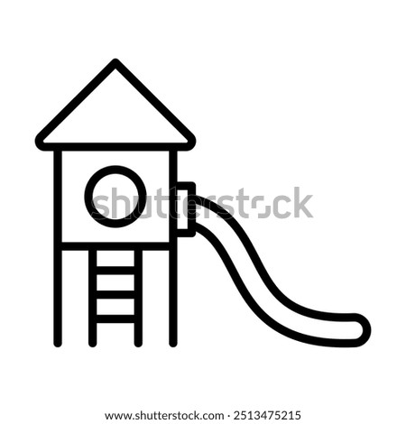 Play Area icon line vector illustration