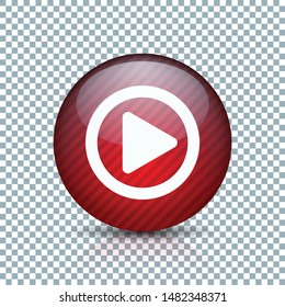 Play Arrow Button sign transparent background  illustration