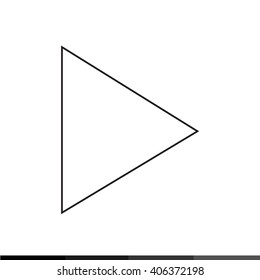 Play Arrow Icon Illustration design