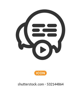 Play Audio Message Vector Icon