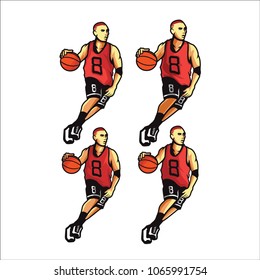 Play Basket Ball E Sport Logo