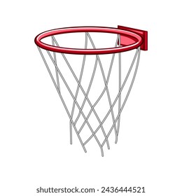 play basketball hoop cartoon. sport ring, rim goal, player football play basketball hoop sign. isolated symbol vector illustration