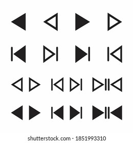 Play Black, Forward Play Icon Vector