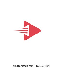 play boost media logo design vector