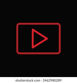 play bottom icon eps 3 formet 