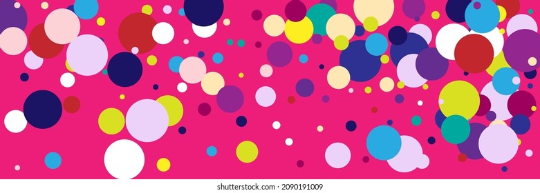 Play Bright Red Purple Violet Circles Composition. Rainbow Vibrant Blue Pastel Multicolor Background. Children Kids Indigo Yellow Vivid Pattern. White Beige Pink Green Dark Color Design Pic.