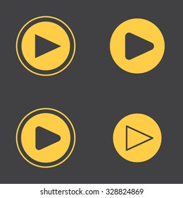 Play Buttom Icon Set