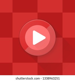 Play Button Adaptive icon Material Design illustration