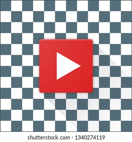 Play Button Adaptive icon Material Design illustration