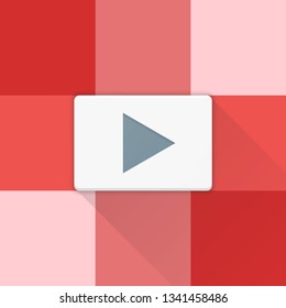 Play Button Adaptive icon Material Design illustration