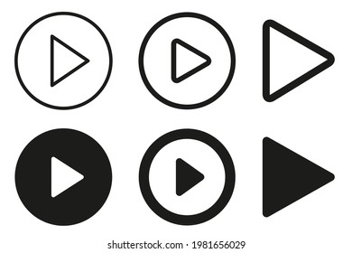 Play Button Collection Isolated On White Background. Png And Editable Vector EPSPlay Button Collection Isolated On White Background. Png And Editable Vector EPS