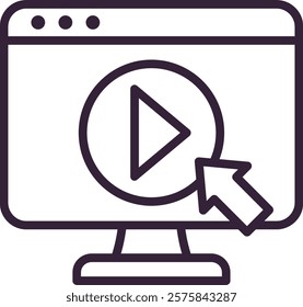 Play Button Element For Design Graphic