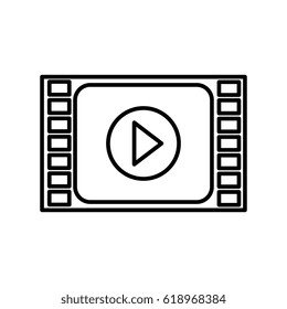 play button film isolated icon