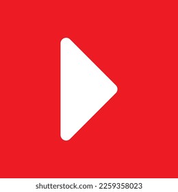 Play button flat icon, common graphic resources, vector illustration.
