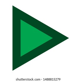 Play button. flat illustration of Play. vector icon. Play sign symbol