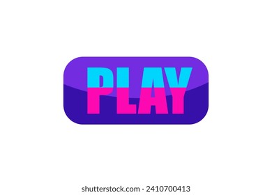 Play Button Functional Game Related Sticker