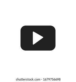 Botón Reproducir, gran diseño para cualquier propósito. Diseño gráfico plano. Icono de TV vectorial.