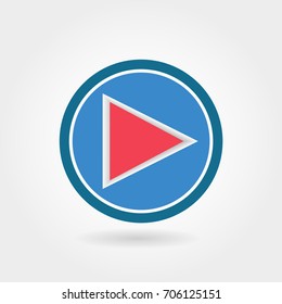Play button icon. 