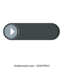 Play button icon. Cartoon illustration of play button vector icon for web
