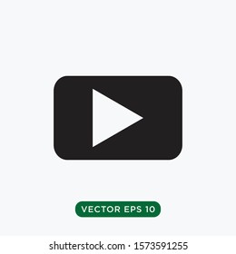 play button icon design concept