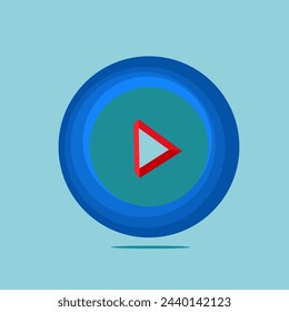 Play button icon for design element