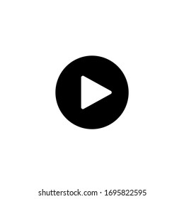 Play button icon design. Illustration of play button. Play Vector icon. Video play button symbol. 