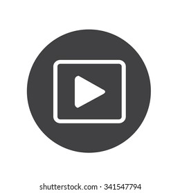 play button icon design Illustration
