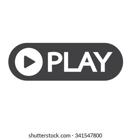 play button icon design Illustration