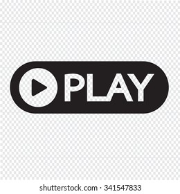 play button icon design Illustration