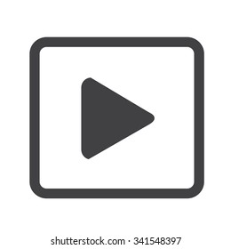 play button icon design Illustration