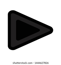 play button icon design template vector