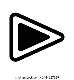 play button icon design template vector