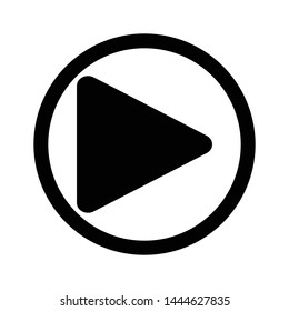 play button icon design template vector