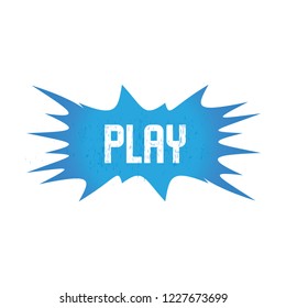 Play Button Icon Design. Vector Illustration Eps.10