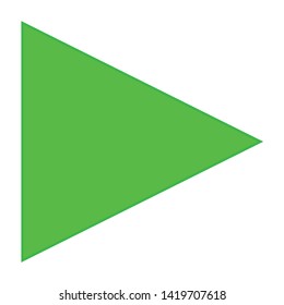 Play button icon. flat illustration of Play button vector icon for web