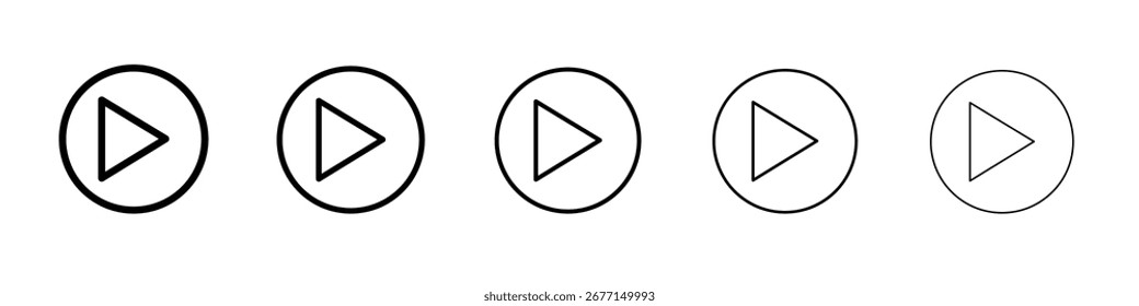 Logotipo plano del sistema de la ilustración del icono del Botón del juego