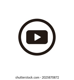 Circle Youtube Icon Stock Vectors Images Vector Art Shutterstock